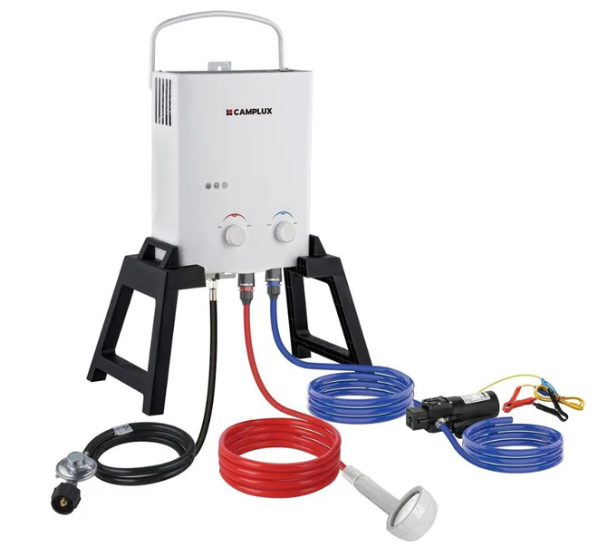 Portable LPG Hot Water Heater With Sink And Shower Attachments